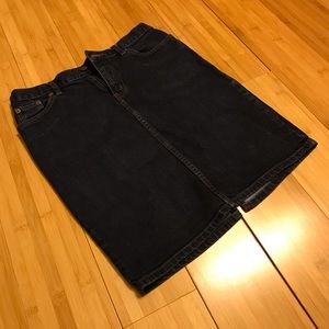 Ralph Lauren Jeans skirt with slit in back